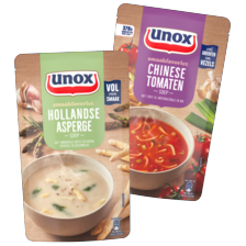Unox soep in zak